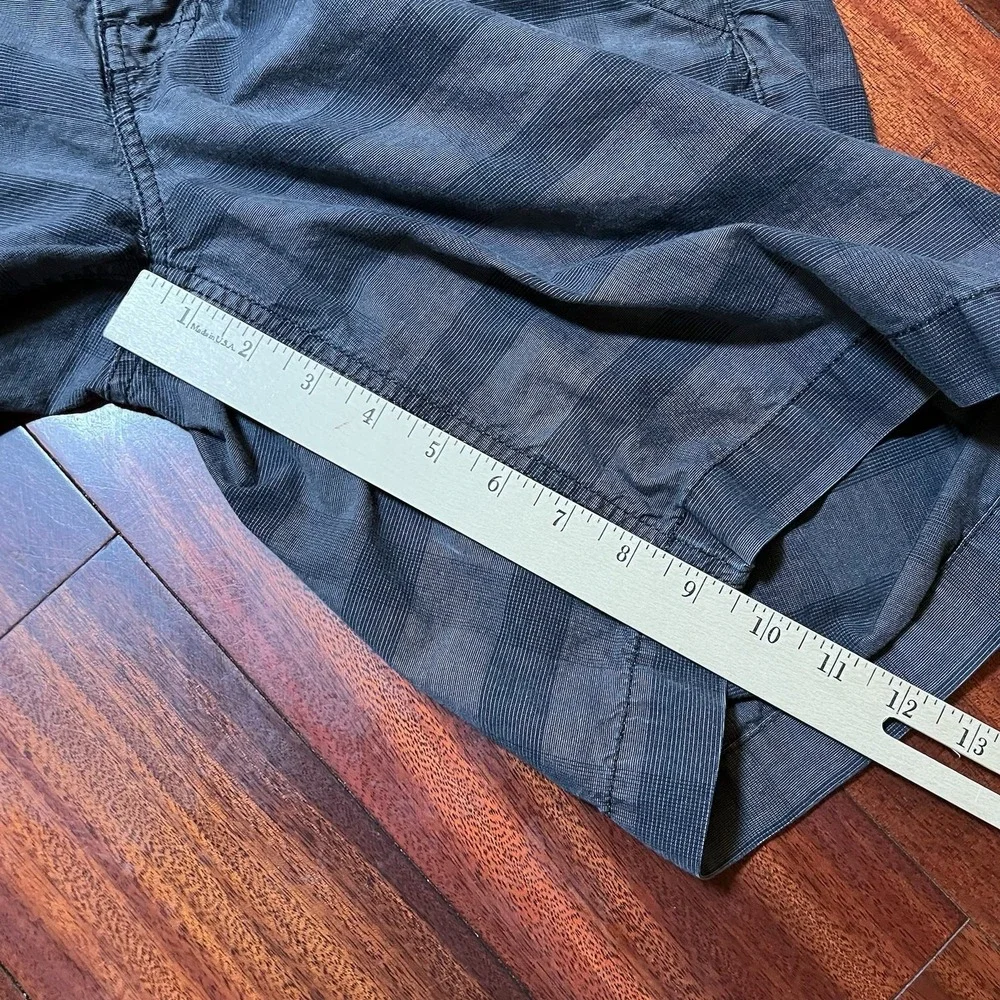 The North Face Shorts Men 36 Gray Check Plaid Outdoor Hiking Preppy Pockets